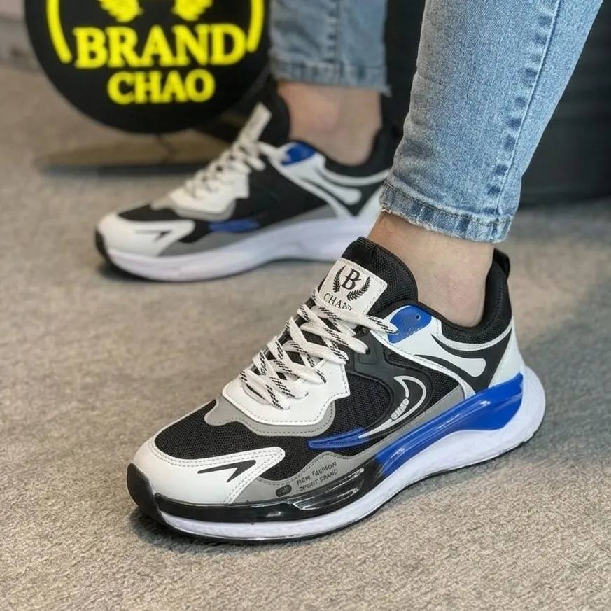 کفش نایک بتا مردانه مشکی آبی کتونی اسپرت و روزمره