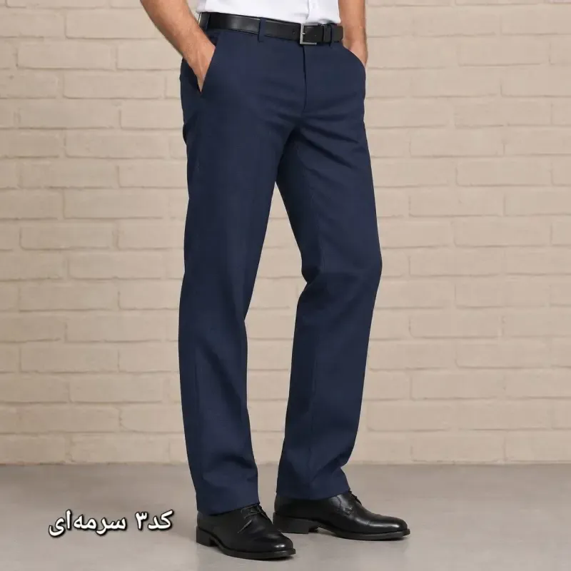 شلوار پارچه ای مردانه راسته پارچه زرین رنگ ثابت سایز 44 تا 54