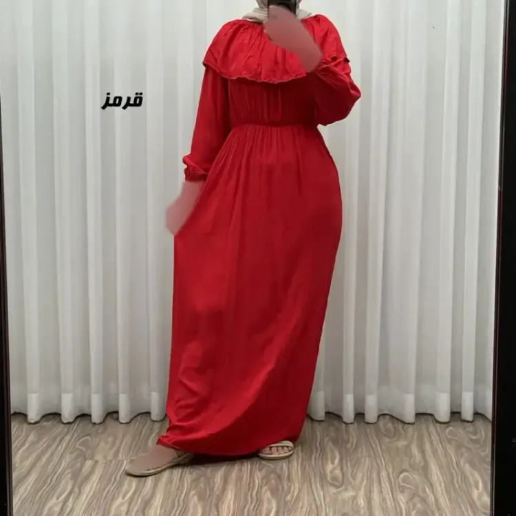 پیراهن ساحلی نخی آستین بلند زنانه و دخترانه فری سایز مدل ملوانی
