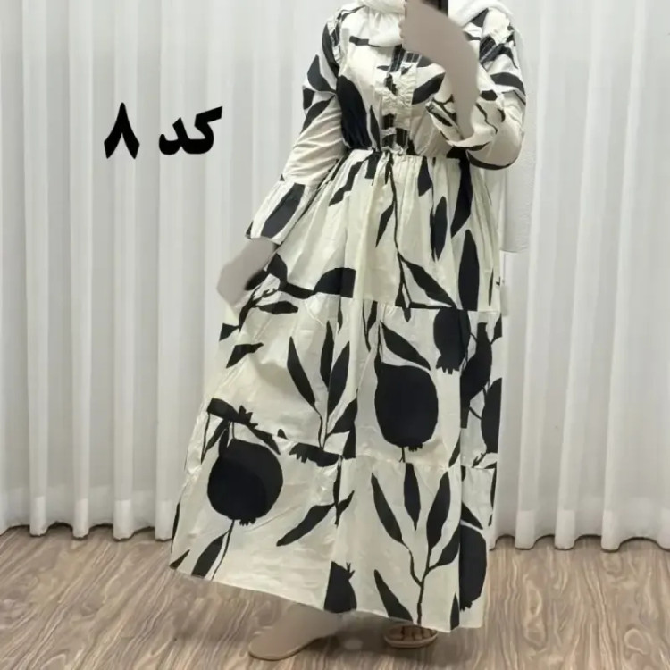 پیراهن ساحلی نخی آستین بلند فری سایز تا 48 کد 749 شسته شده بدون آبرفت و رنگ رفتگی چهارفصل تن خور شیک