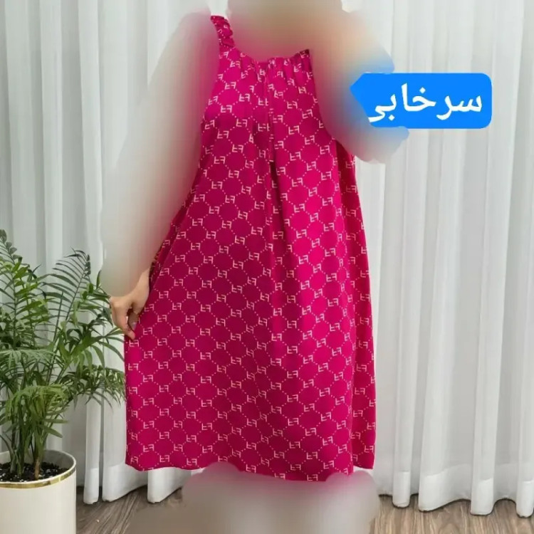 سارافون نخی زنانه فری سایز تا 56 چهارفصل تنخور شیک و راحت مناسب باردار و روزمره