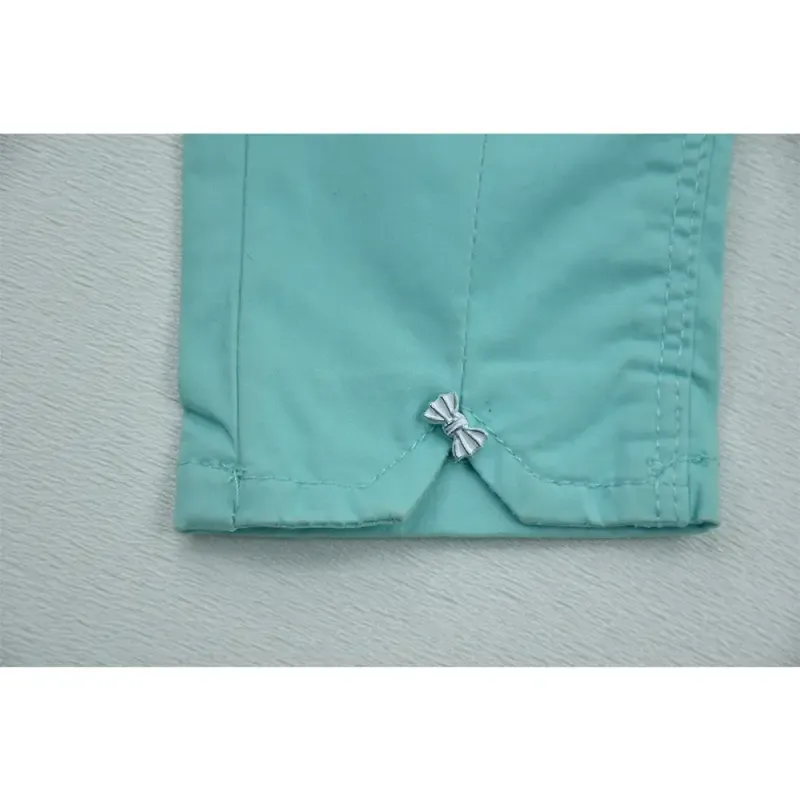شلوار کتان دخترانه 3 سال استایل راسته کمر کش دم پا ساده