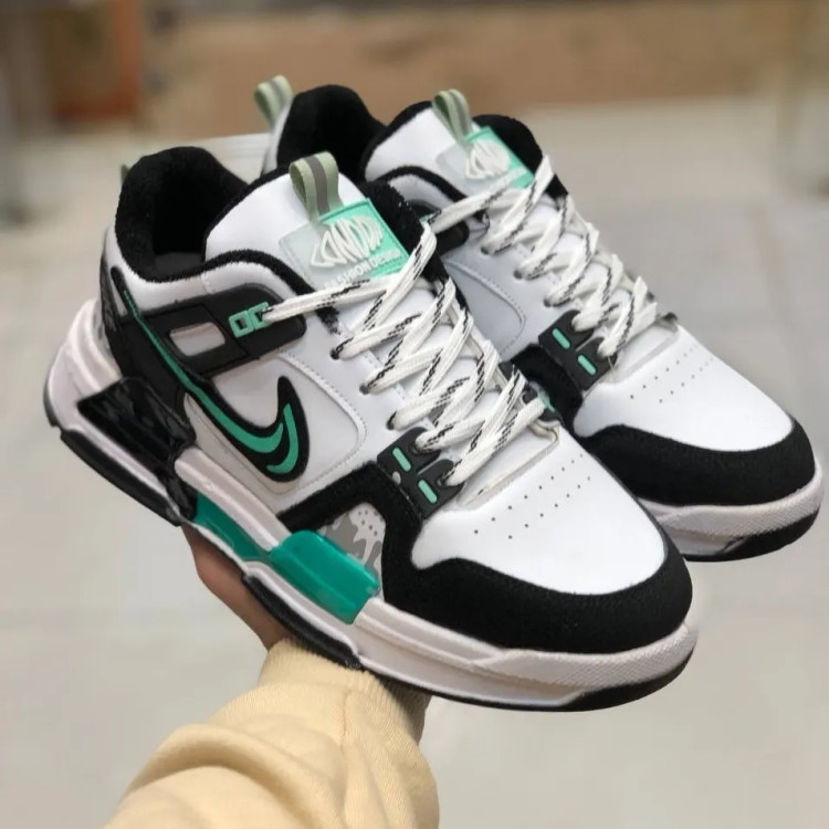 کفش نایک ایرفورس 25 مردانه سفید مشکی کتونی اسپرت راحتی زیره سبک طبی